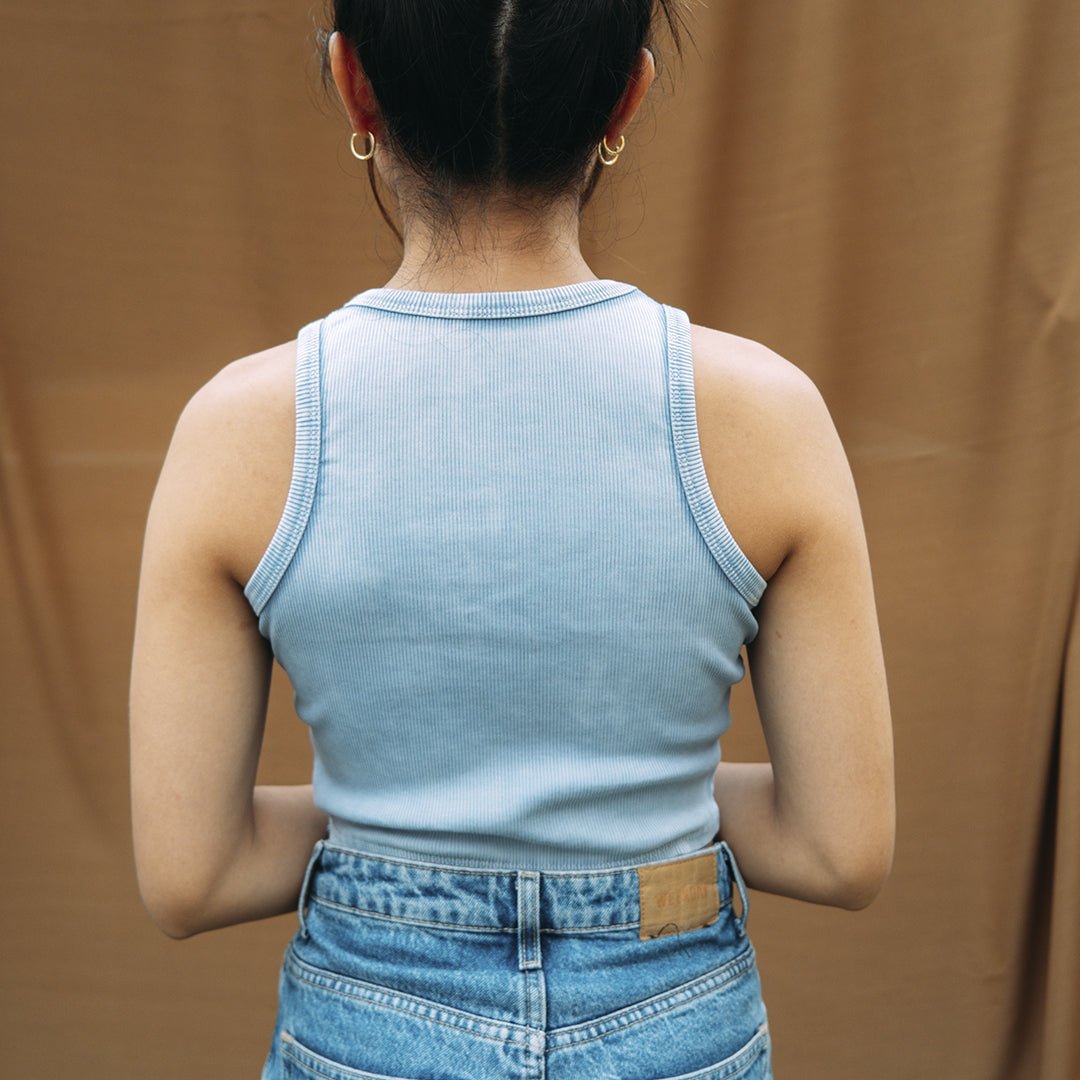 Blue Neko Tank Top