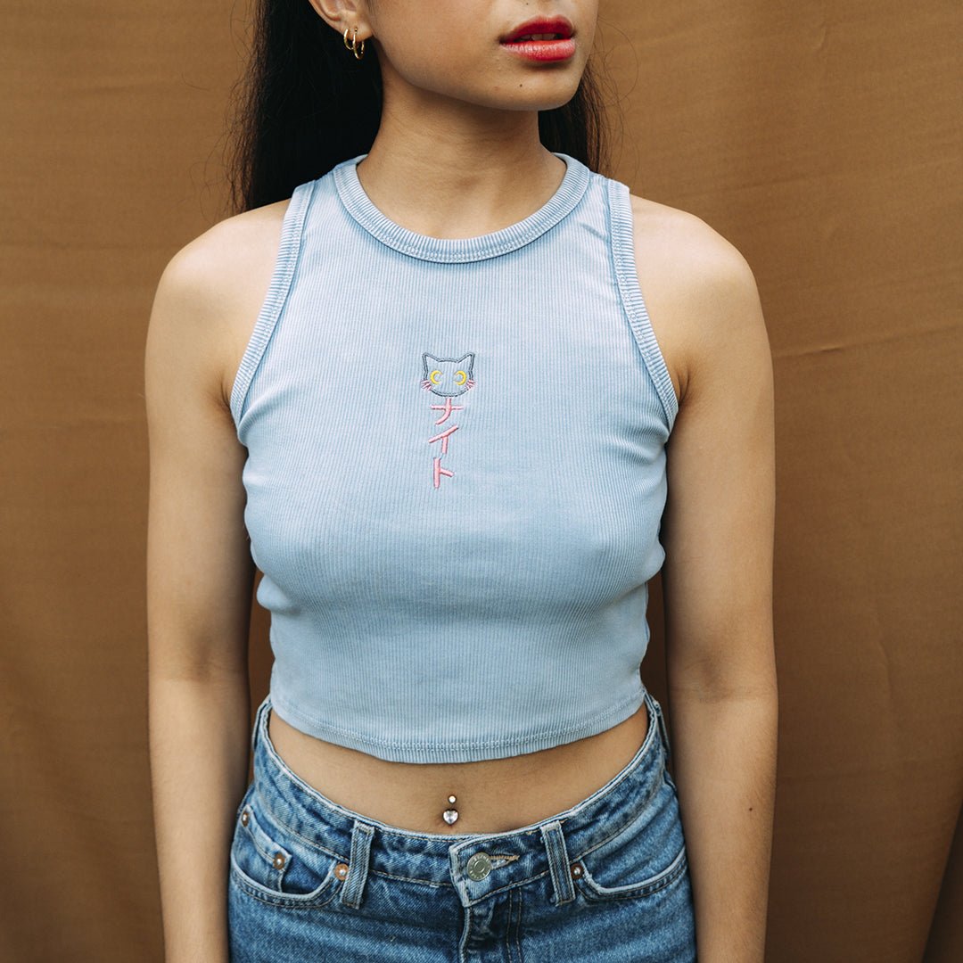 Blue Neko Tank Top