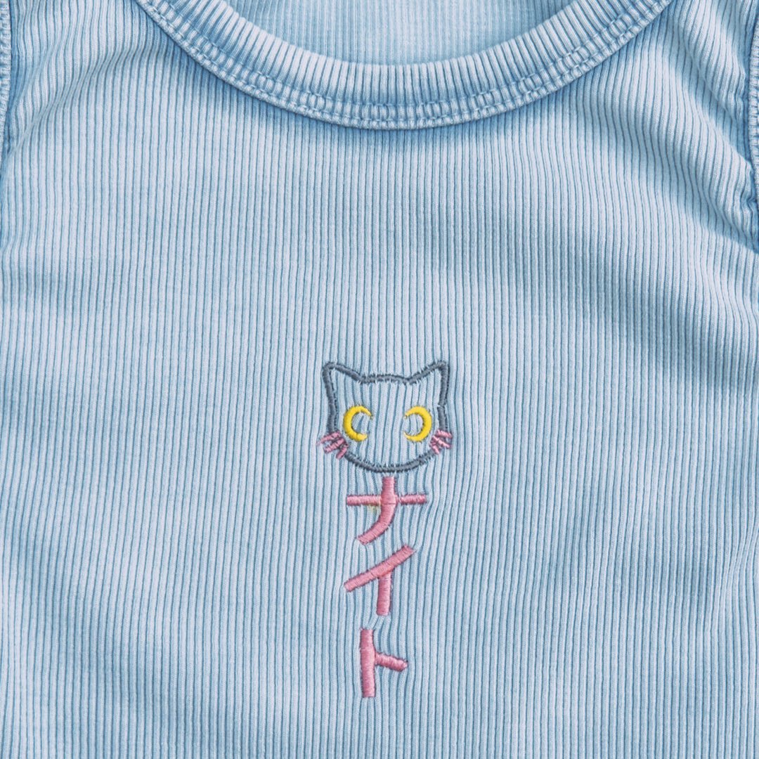 Blue Neko Tank Top